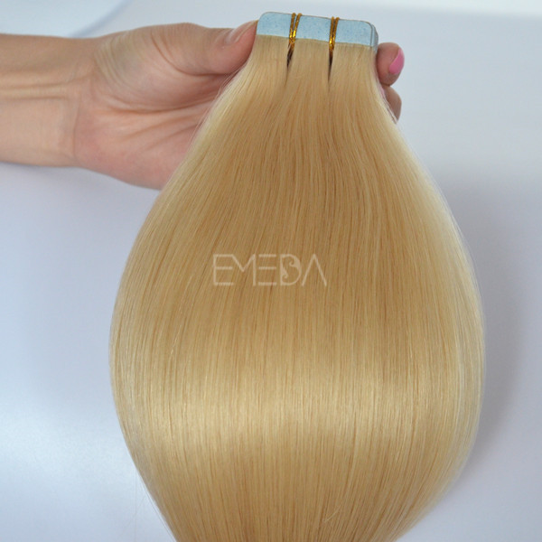 Virgin Cuticle Blond Russian Human Hair Tape Hair Extension ZJ0008